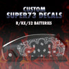 Custom Super73 R/RX/S  Battery Decals